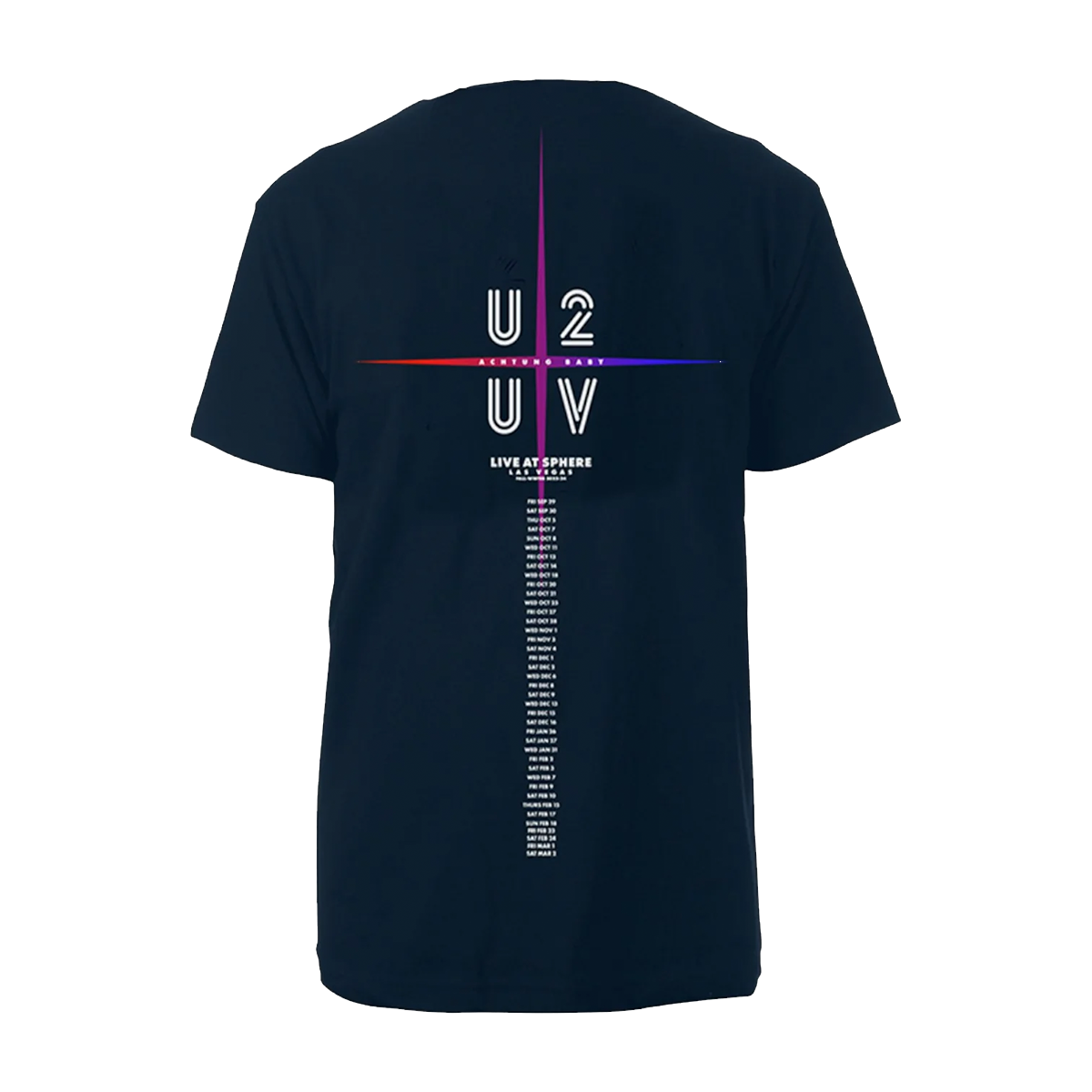 U2 UV Achtung Baby Lattice Live At Sphere T-Shirt