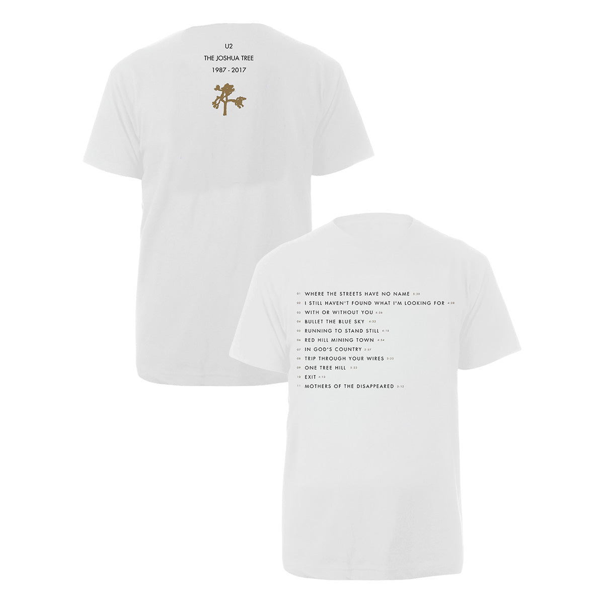 The Joshua Tree Song Titles T-Shirt