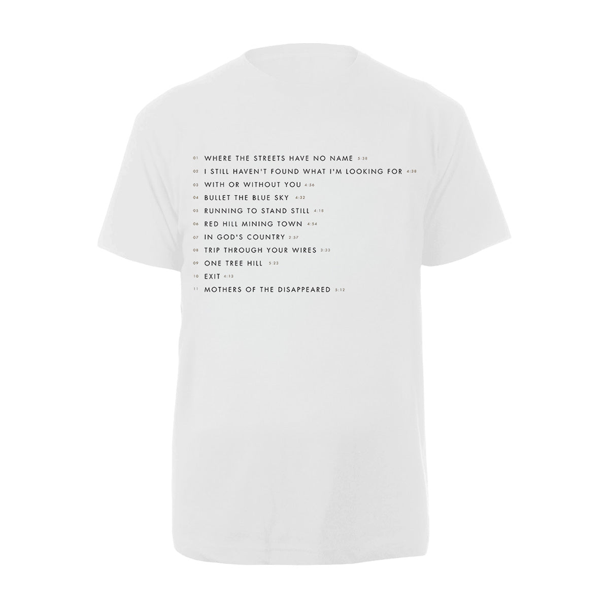 The Joshua Tree Song Titles T-Shirt