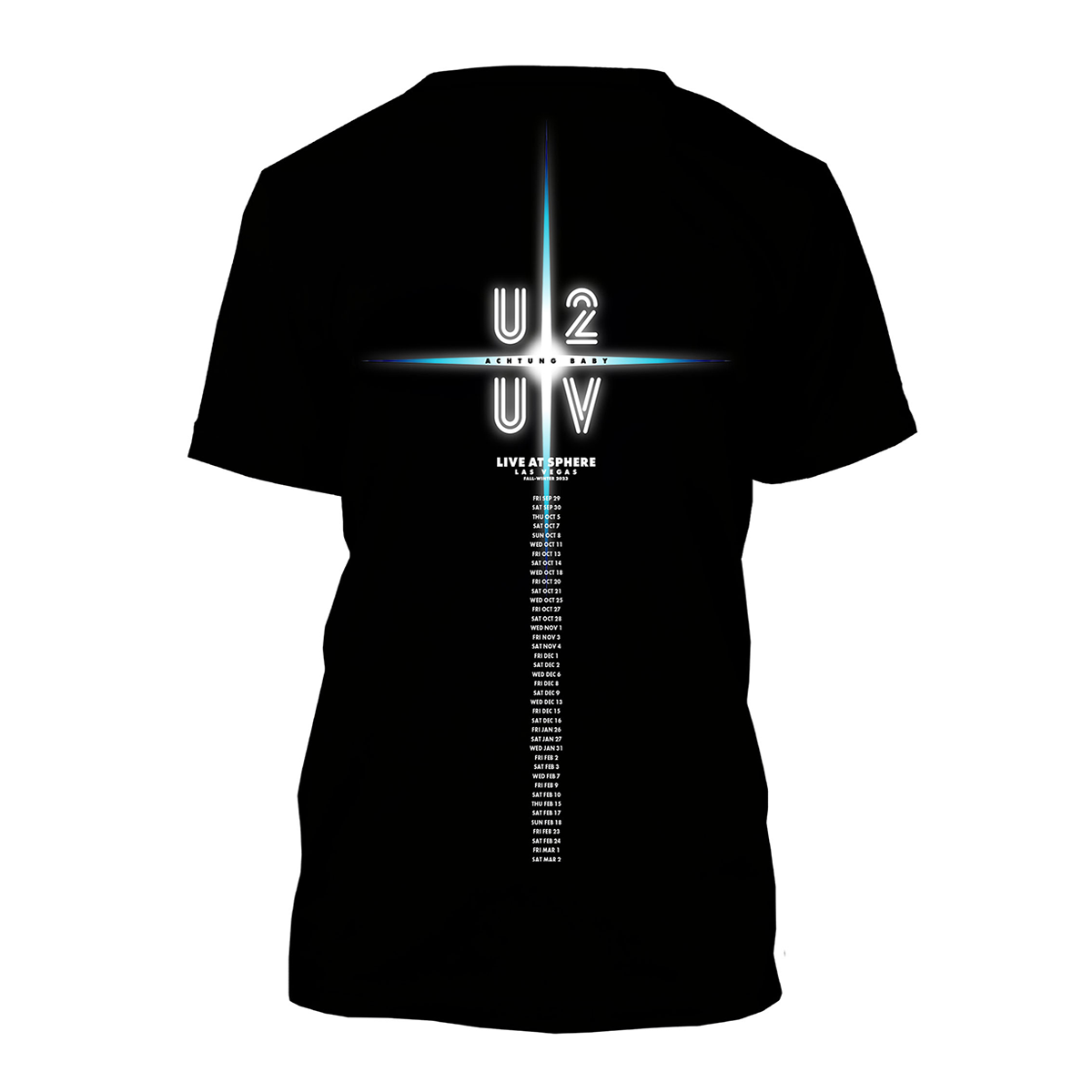 U2 UV Live At Sphere T-Shirt