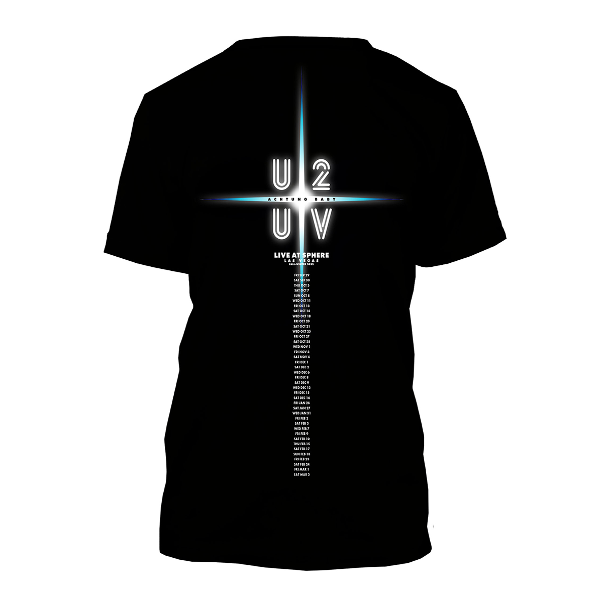 U2 UV Live At Sphere Tee