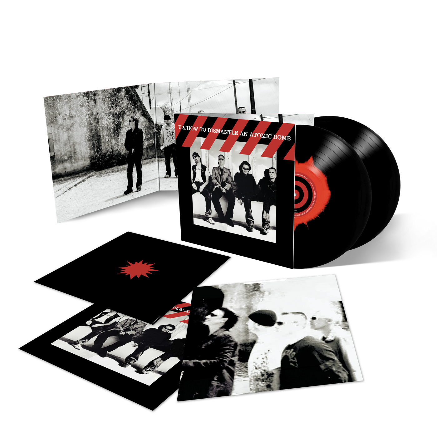 U2 ‘How To Dismantle An Atomic Bomb (20th Anniversary)’ Exclusive 2LP Black & Red Ink Spot Vinyl (Limited Edition)