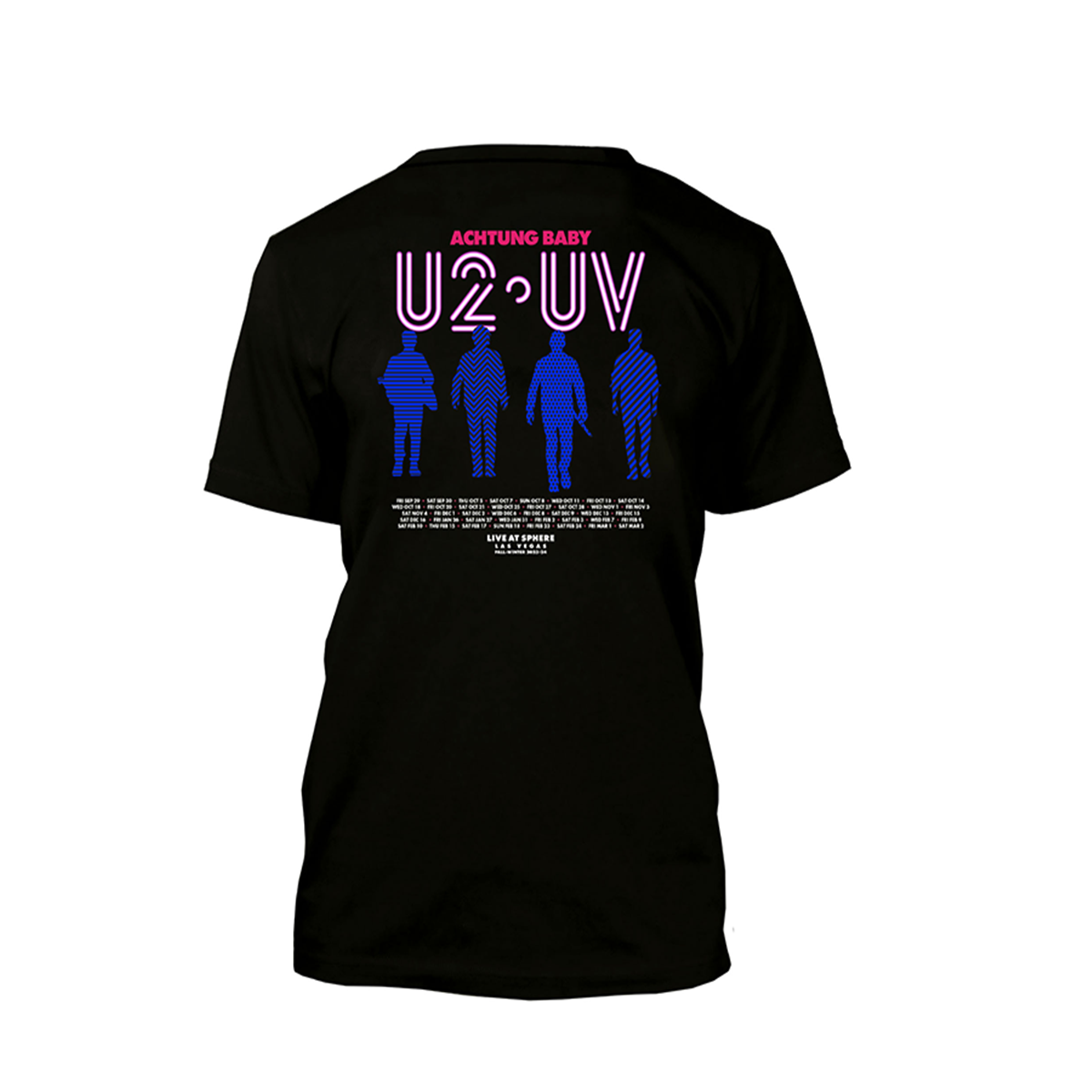 U2 UV Logo Live At Sphere Tee