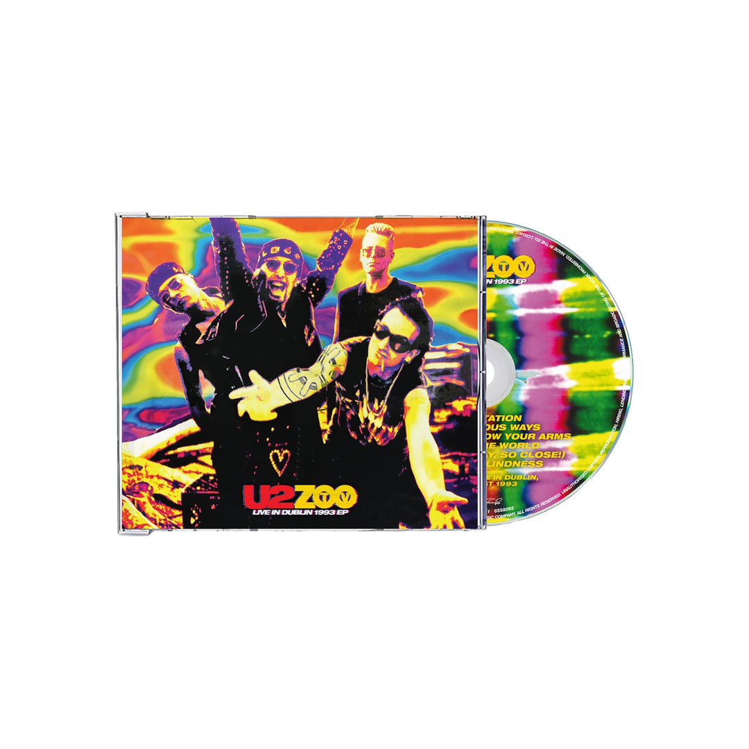 U2 サイン入りCD ZOOTVLiveInDublin1993EP-
